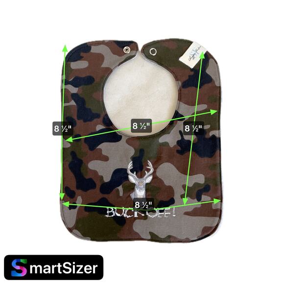 NEW Baby/Toddler Bib Made From Recycled Jersey Knit Embroidered "Buck Off" - Picture 5 of 7